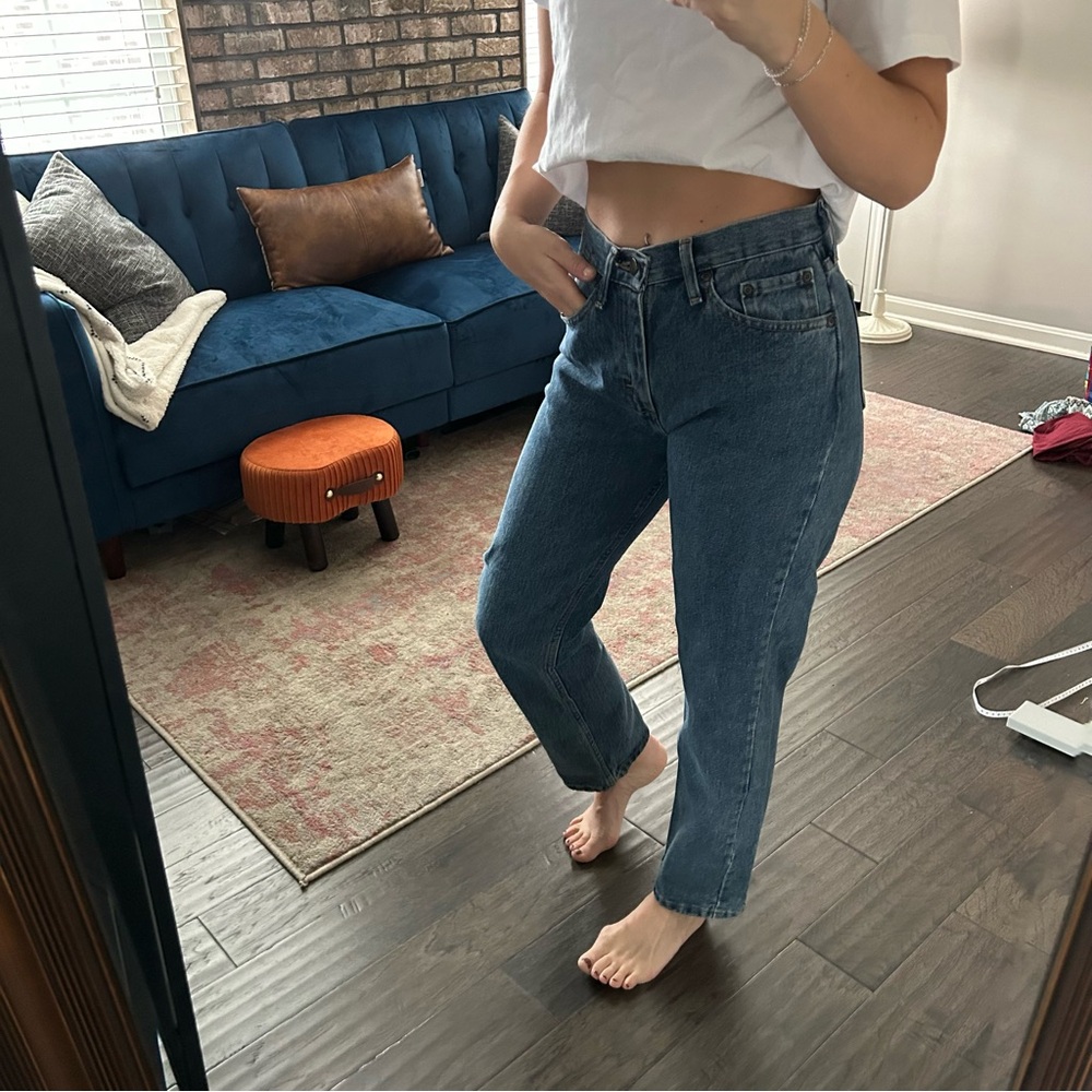 VINTAGE Wrangler Jeans 27/28x30 | 100% Cotton | Thick Denim | Heritage Fit - Picture 3 of 8
